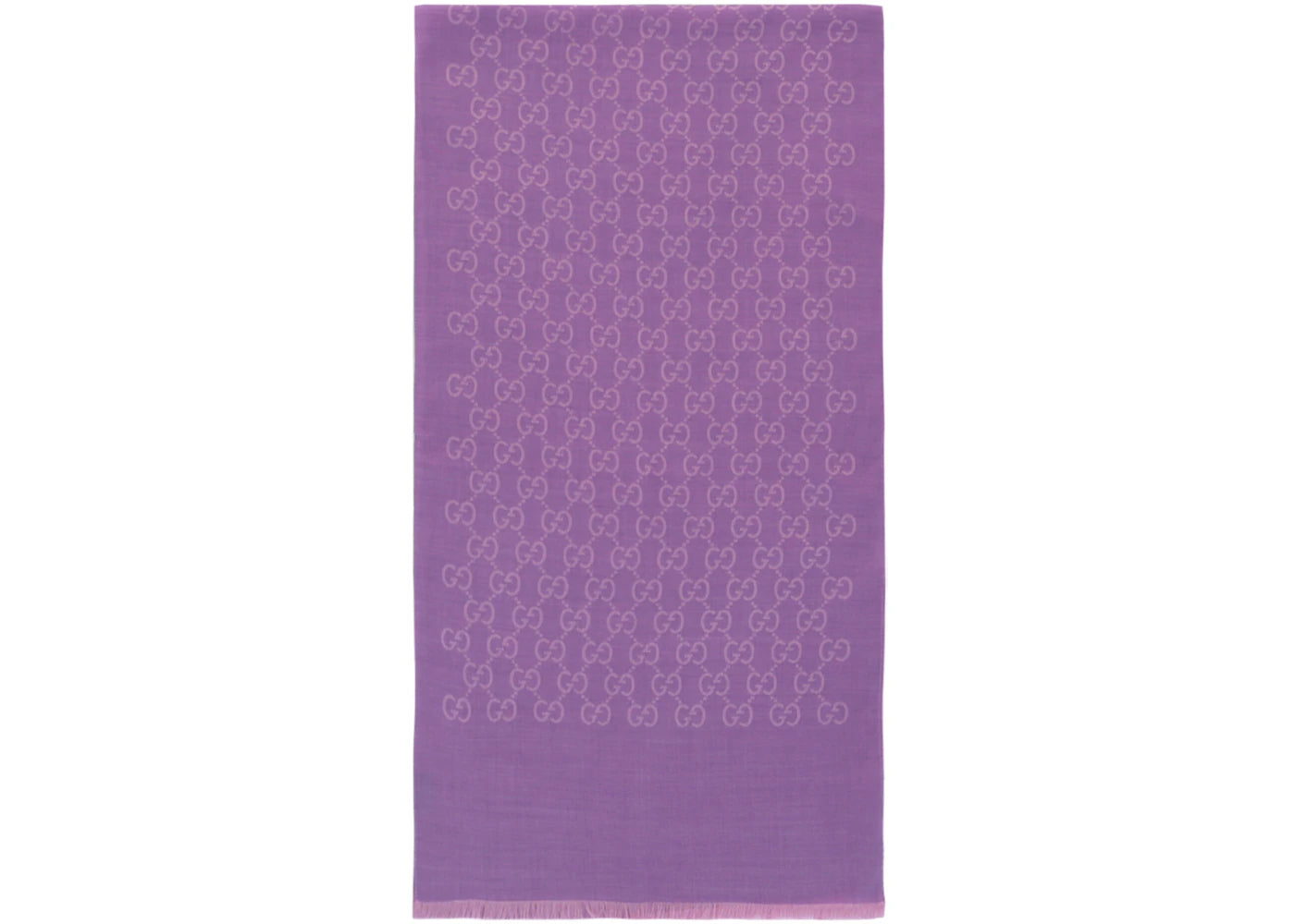 Gucci Logo Monogram Scarf Lilac Pink