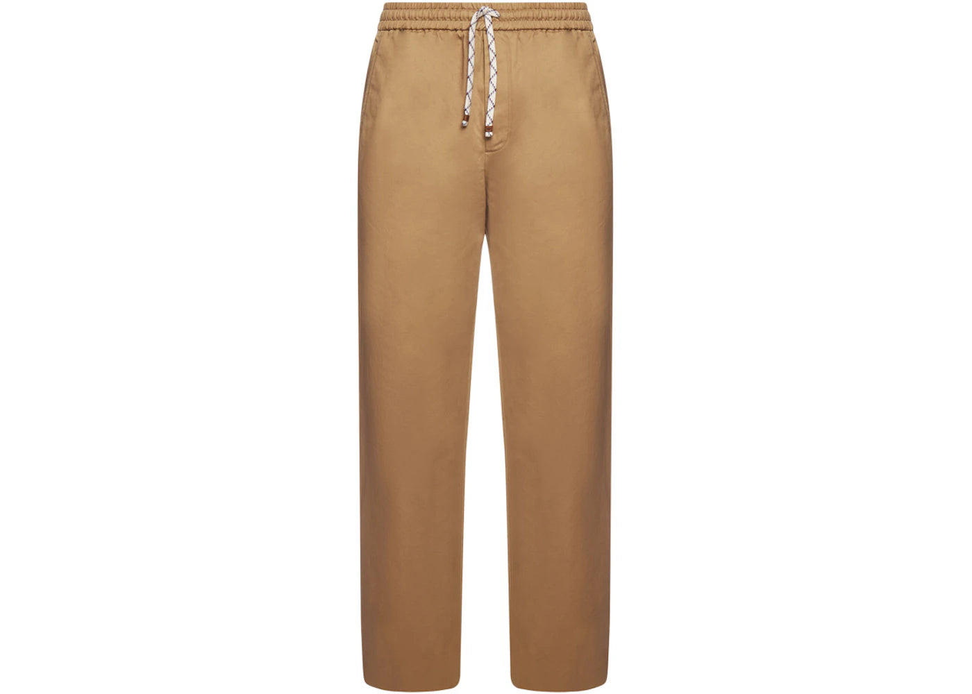 Gucci Logo-Print Drawstring Pants Beige