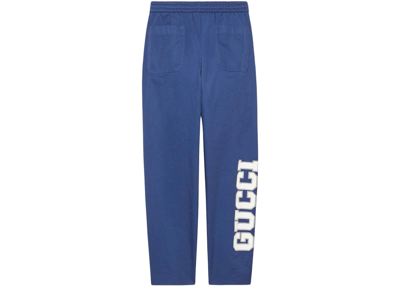 Gucci Logo-Print Drawstring Track Pants Blue