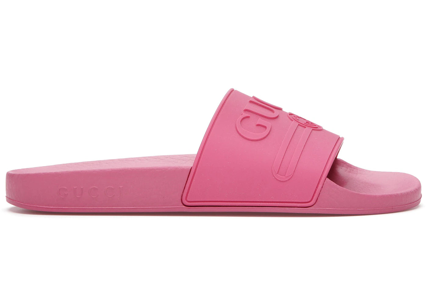 Gucci Logo Slide Pink Rubber (Women's)