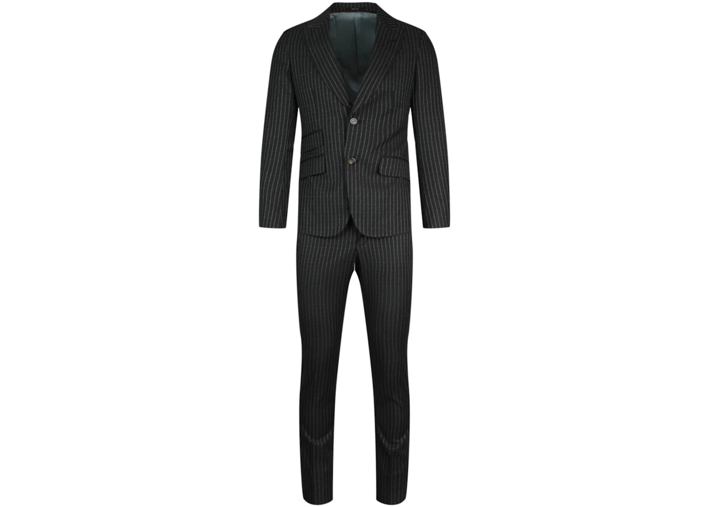Gucci Logo Striped Suit Dark Grey Azure