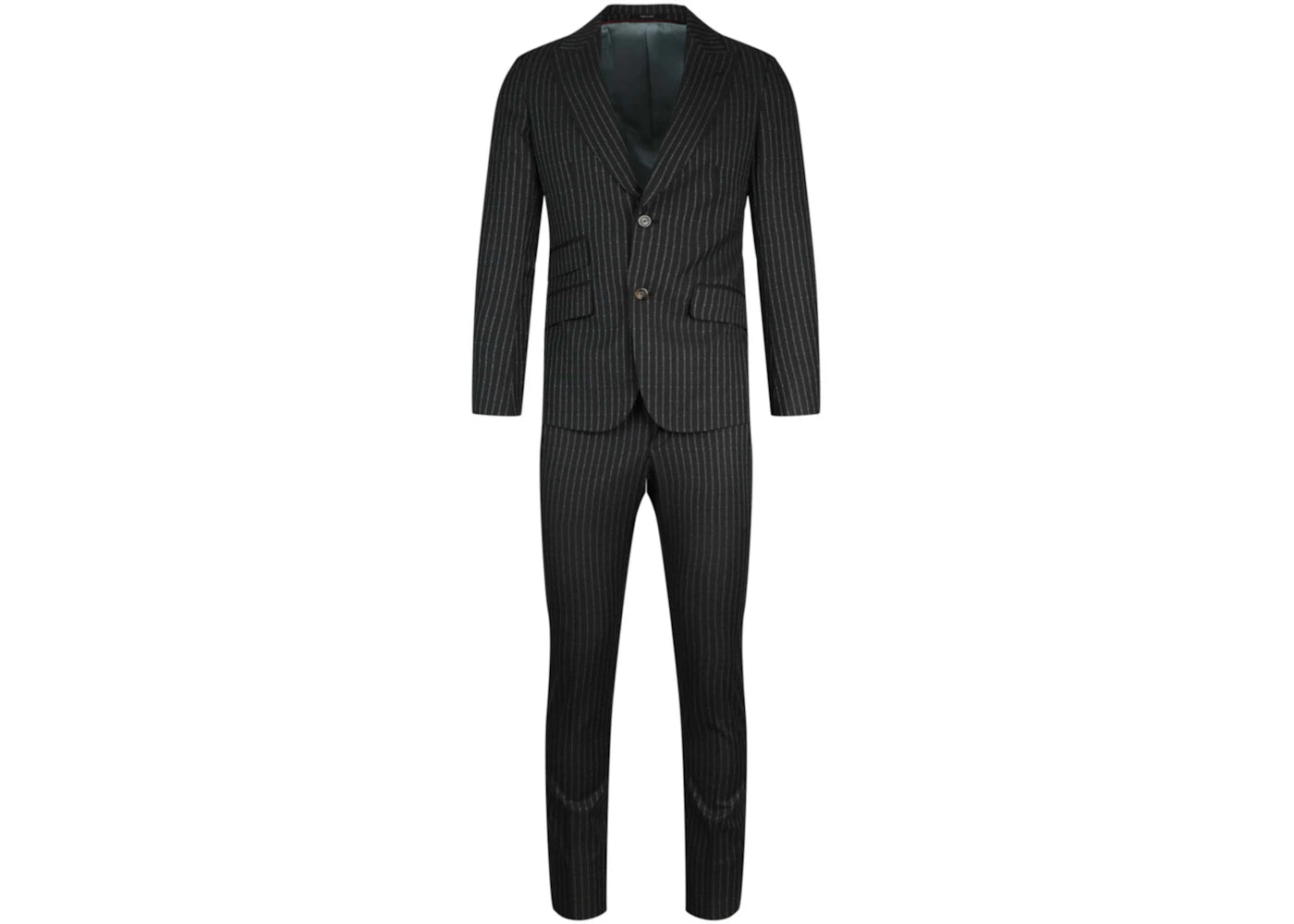 Gucci Logo Striped Suit Silver