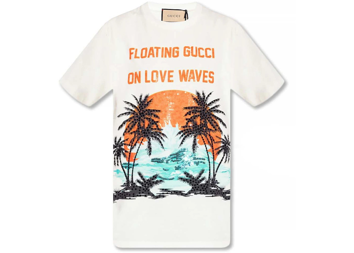 Gucci Love Waves Oversized T-shirt White Multi