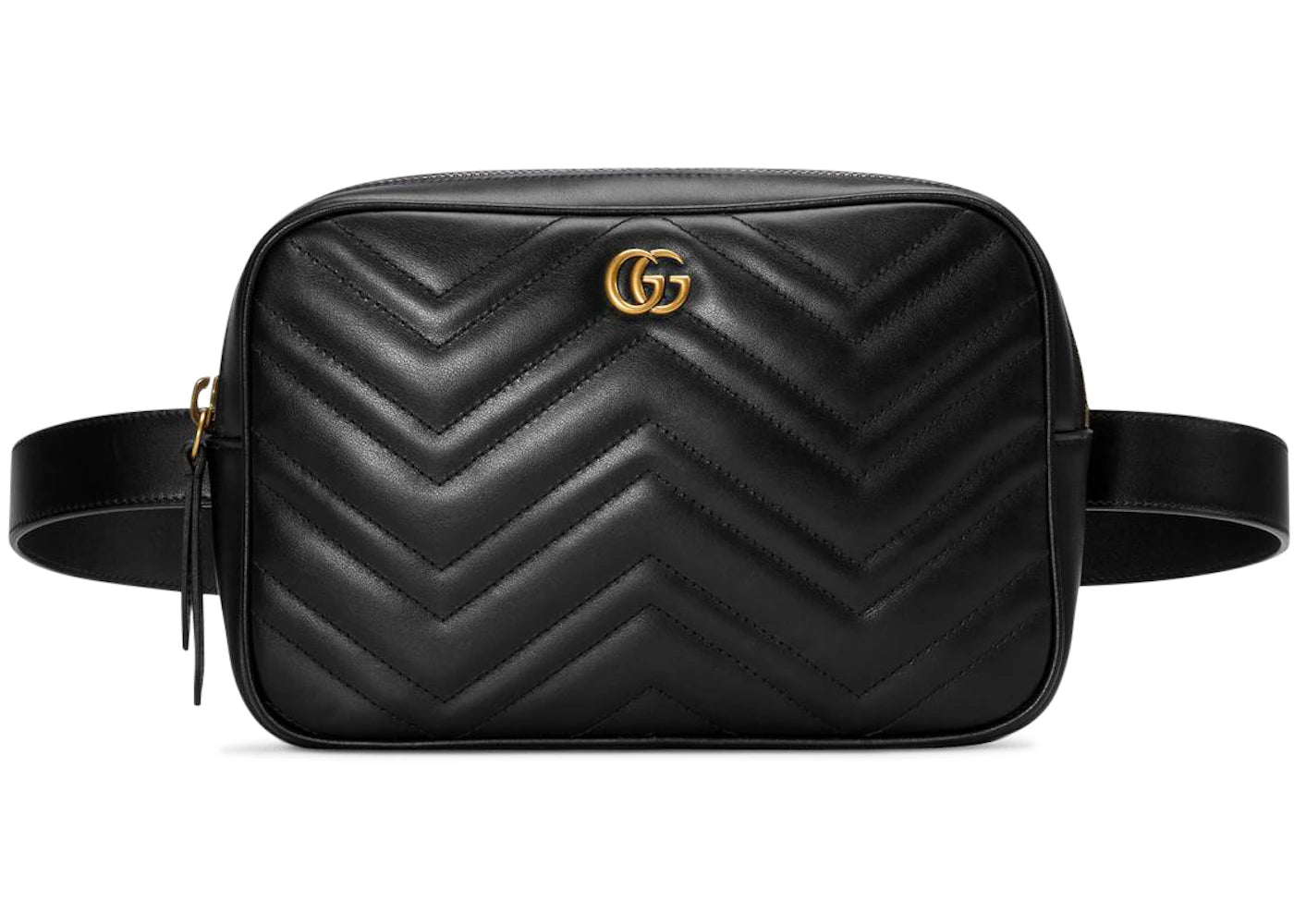 Gucci GG Marmont Square Belt Bag Matelasse Black