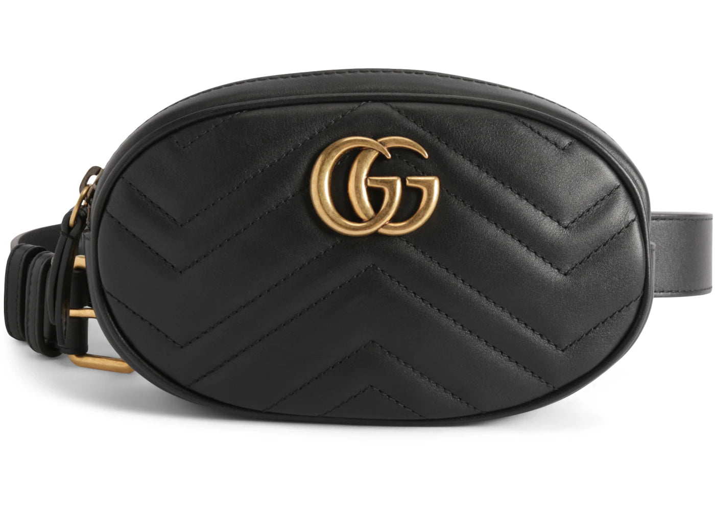 Gucci GG Marmont Belt Bag Matelasse Black