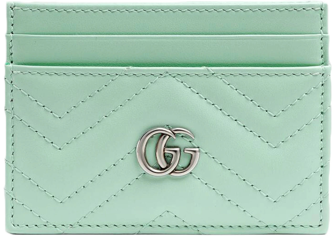 Gucci Marmont Card Case GG (4 Card Slot) Pastel Green