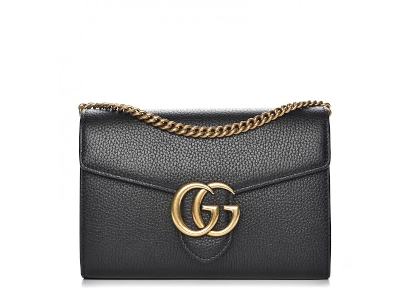 Gucci GG Marmont Chain Wallet Black