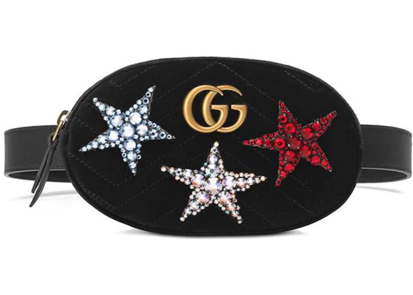 Gucci Marmont Crystal Stars Belt Bag Multicolor