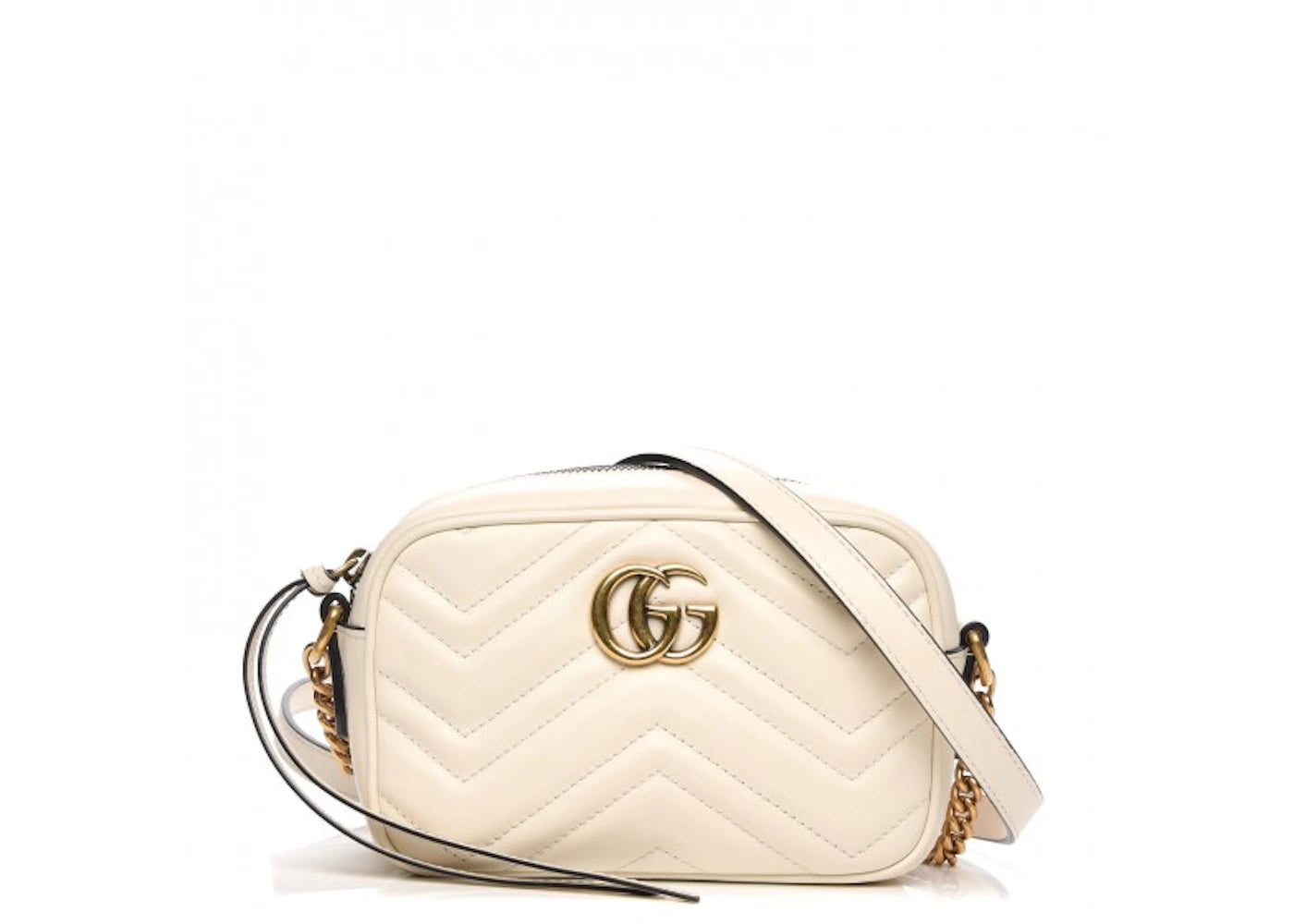 Gucci GG Marmont Crossbody Matelasse Mini White