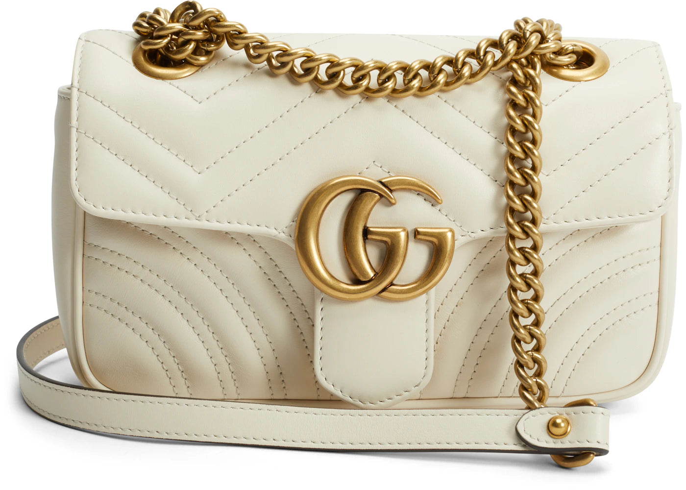 Gucci GG Marmont Matelasse Mini White