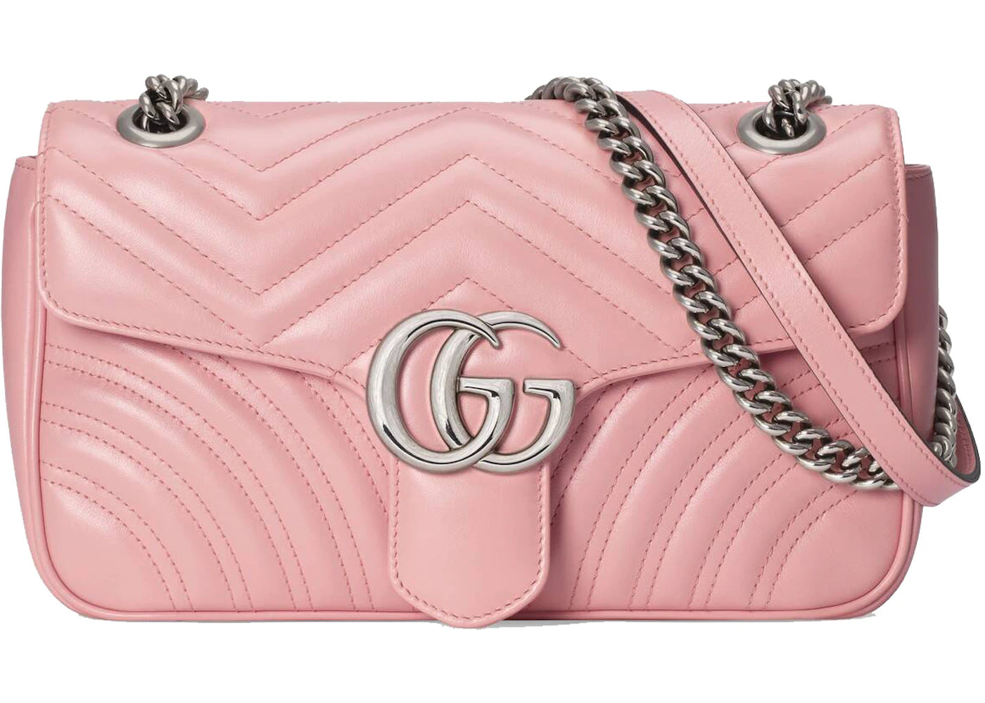 Gucci Marmont Shoulder Bag GG Small Pastel Pink