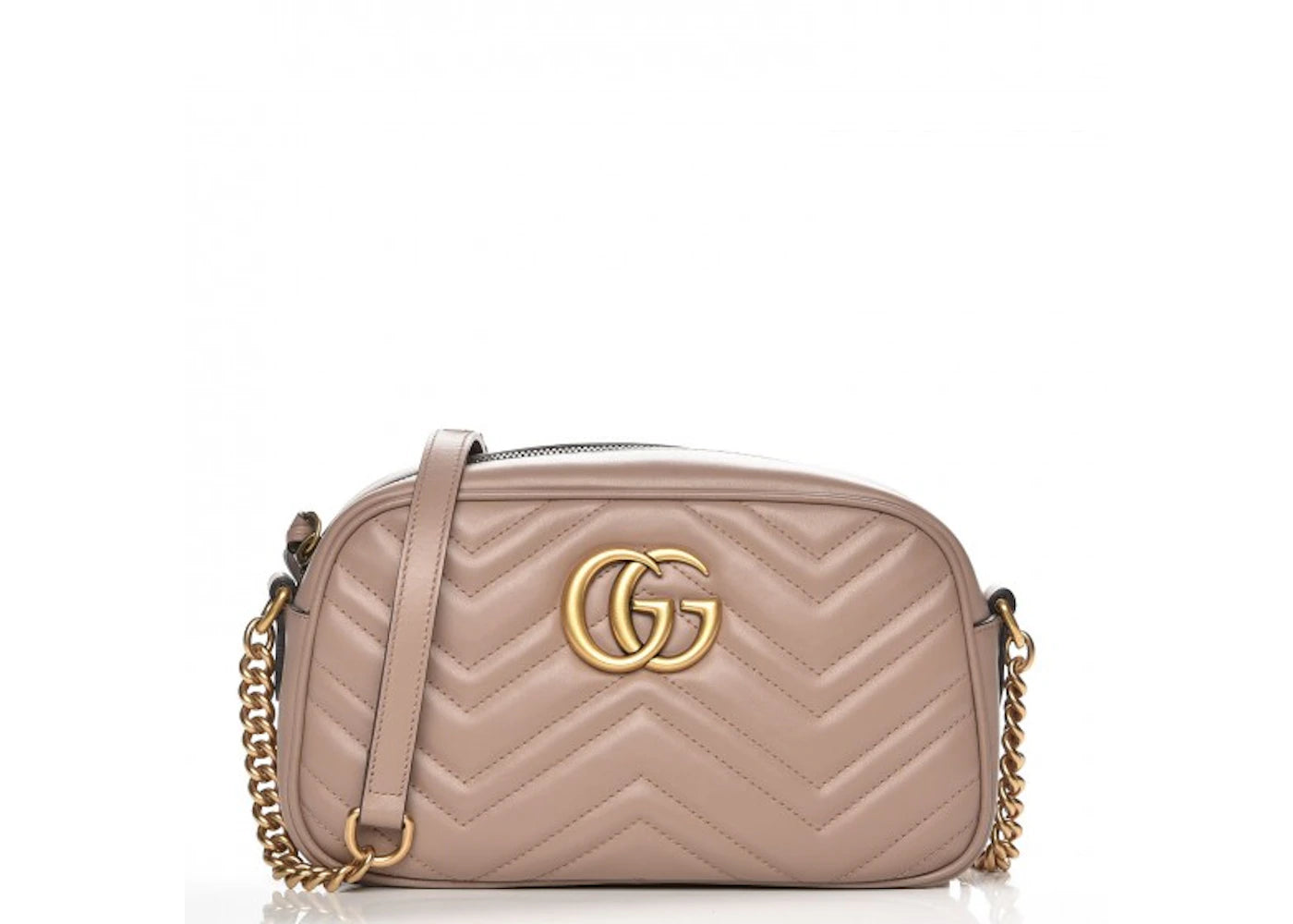 Gucci GG Marmont Camera Bag Matelasse Small Dusty Pink