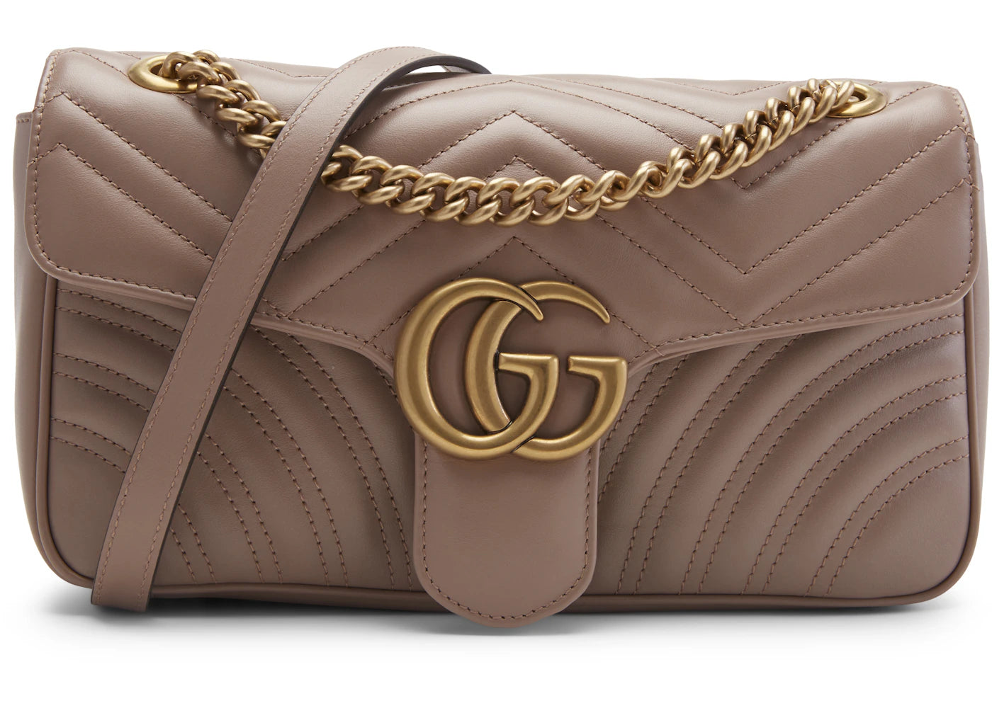 Gucci GG Marmont Small Matelasse Bag  Dusty Pink