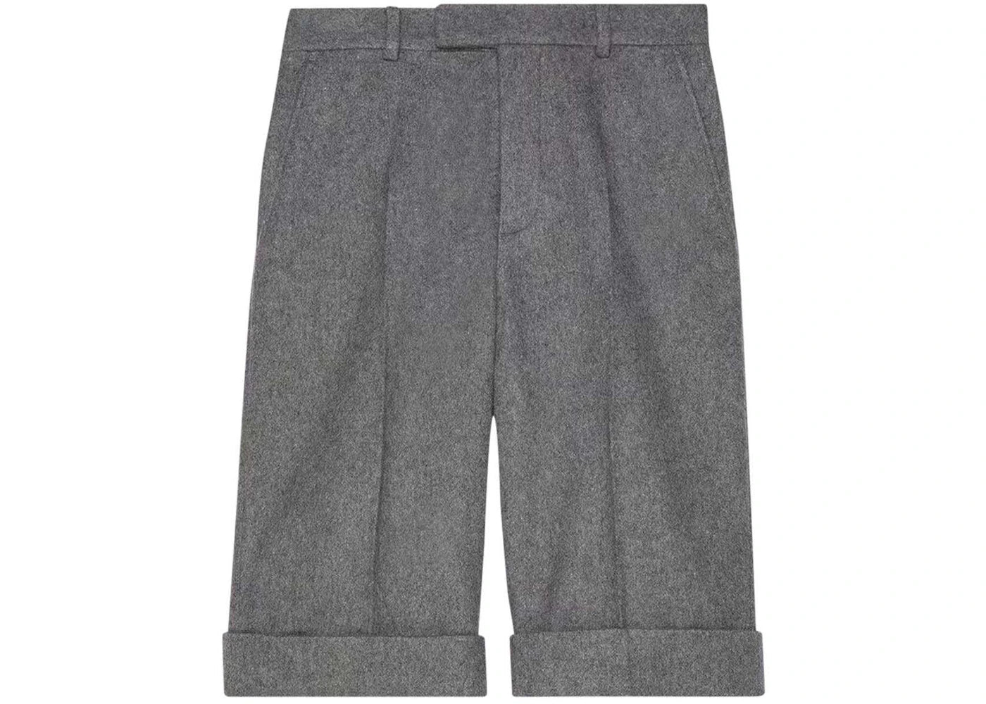 Gucci Melange Cloth Shorts Grey