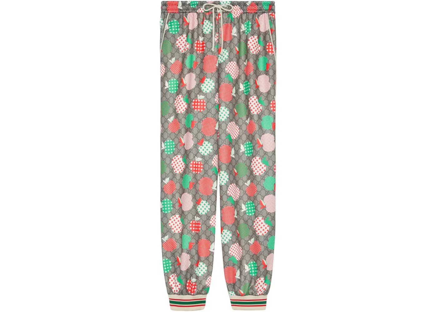 Gucci Men'S Gucci Les Pommes Jogging Pant Red/Beige/Brown