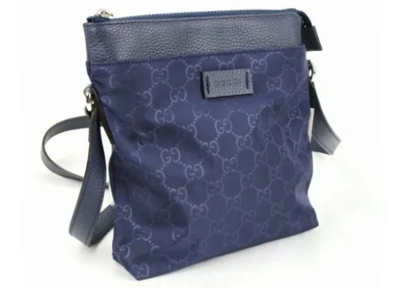 Gucci Messenger Bag GG Nylon Small Blue