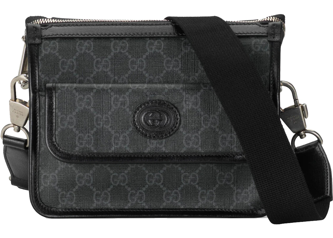 Gucci Messenger Bag With Interlocking G Black