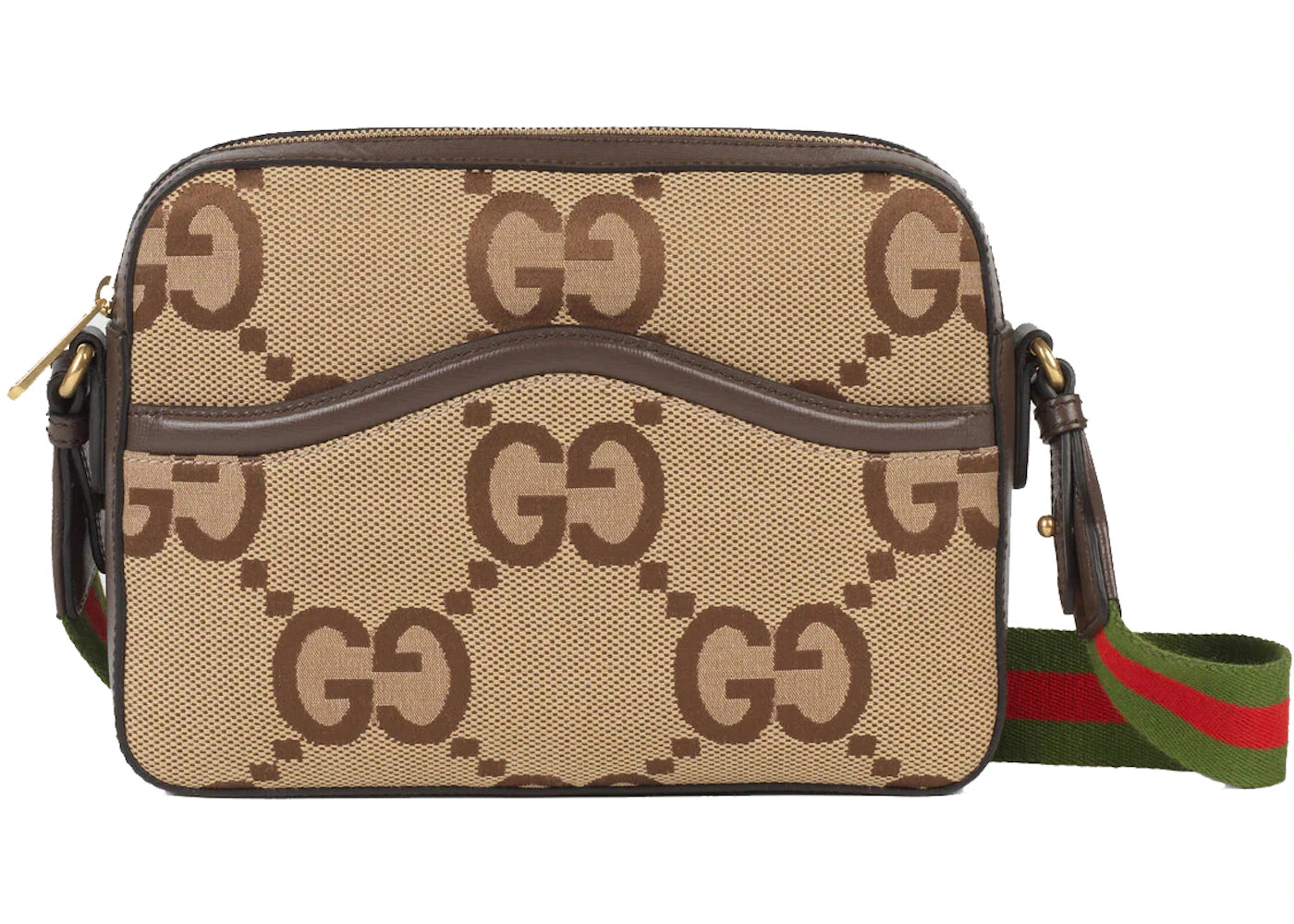 Gucci Messenger Bag with Jumbo GG Camel/Ebony