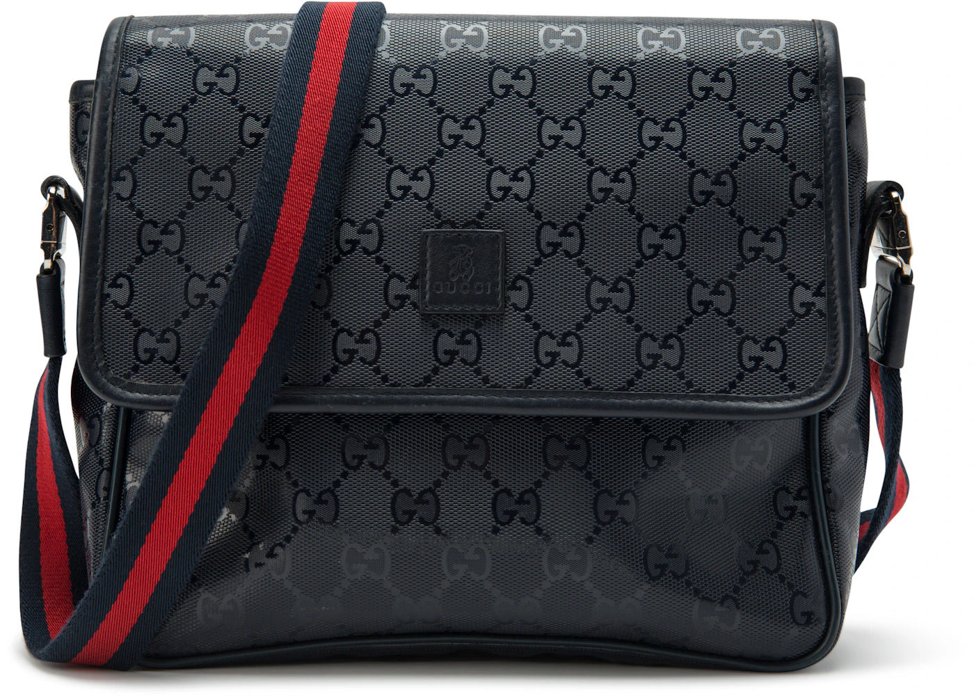 Gucci Messenger GG Imprime Web Strap Small Navy Blue