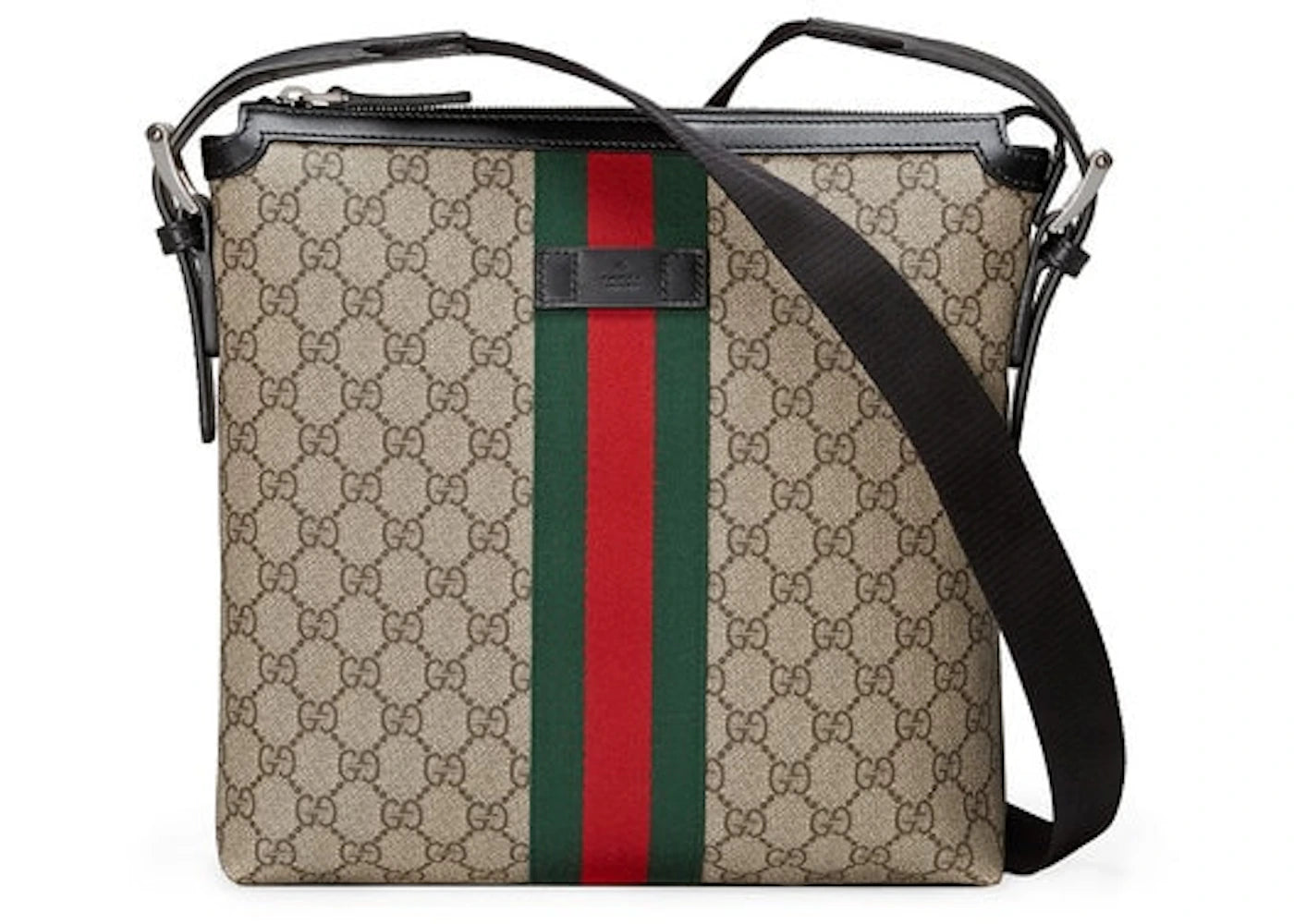 Gucci Messenger Supreme Web GG Brown/Red/Green