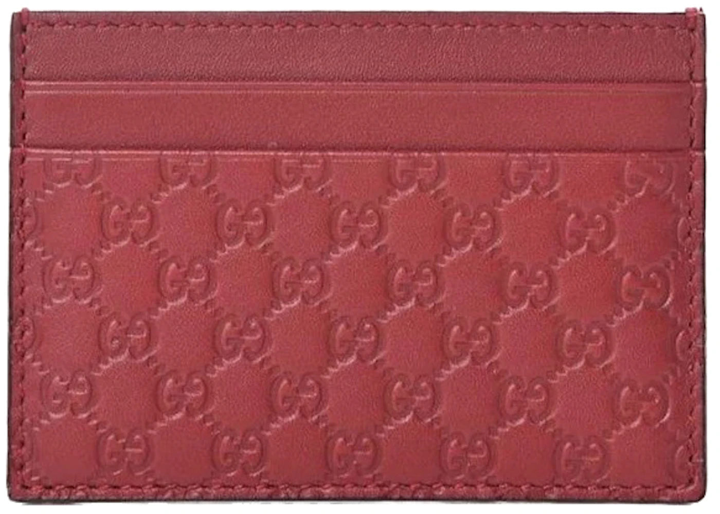 Gucci Microguccissima Card Holder Red