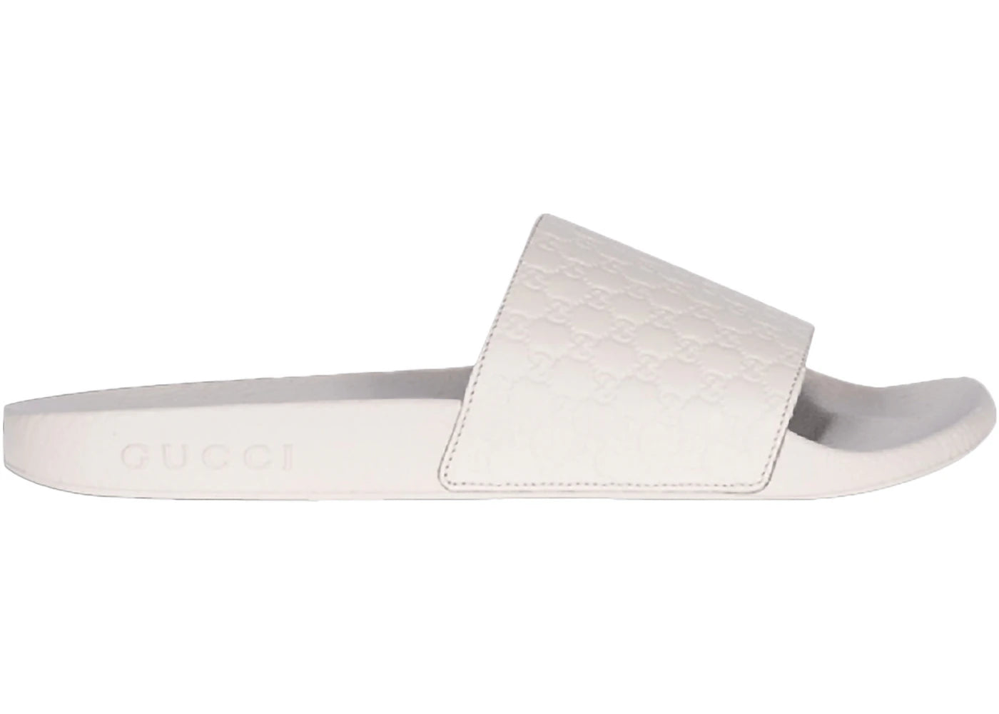 Gucci Microguccissima Slide White