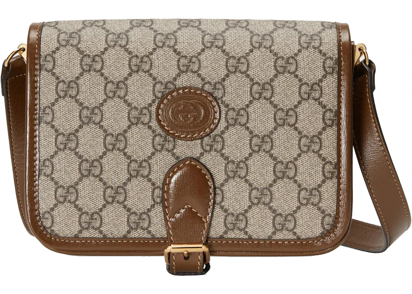 Gucci Mini Shoulder Bag With Interlocking G Beige/Ebony