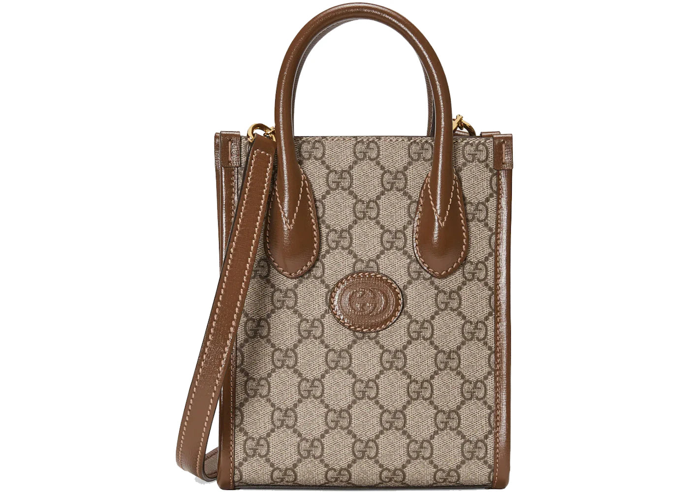 Gucci Mini Tote Bag with Interlocking G Beige/Ebony