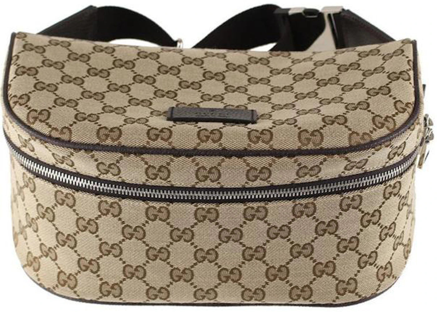 Gucci Monogram Pochette Shoulder Bag Brown