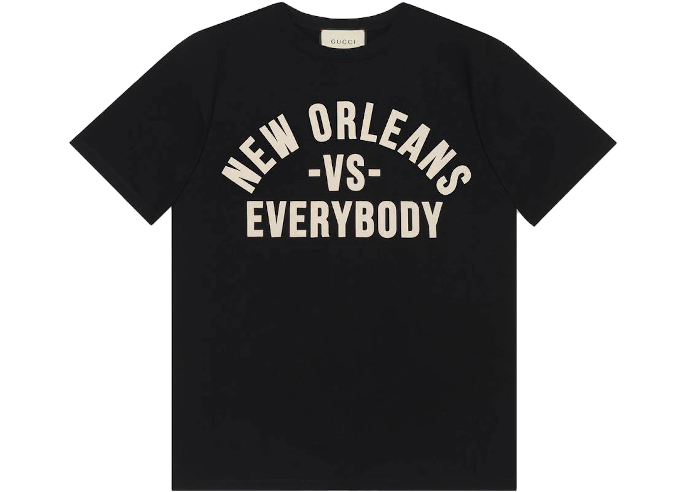 Gucci NEW ORLEANS VS. EVERYBODY T-shirt Black