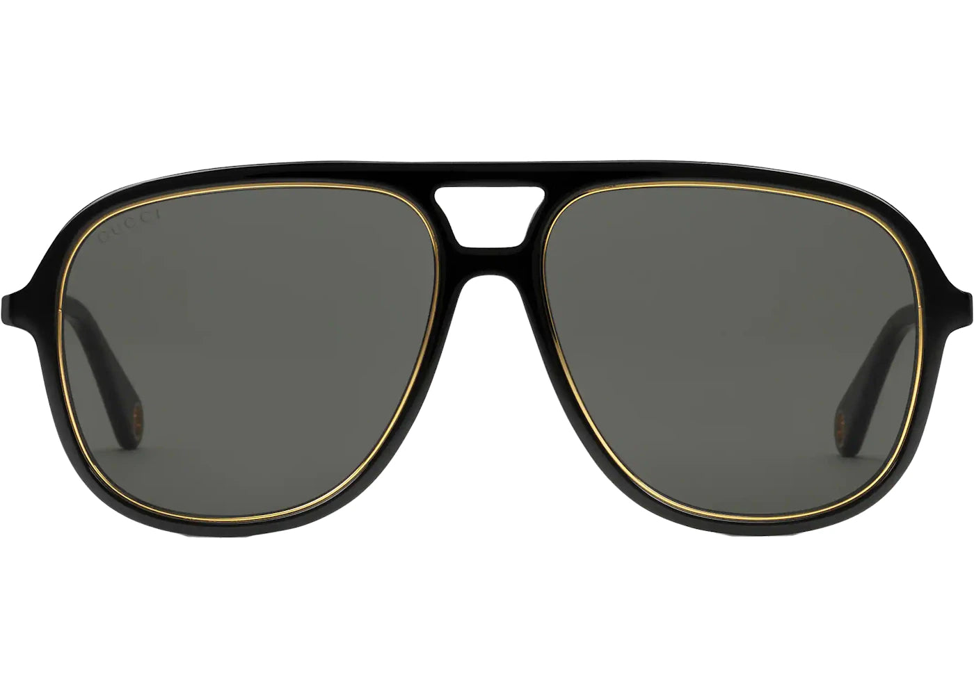 Gucci Navigator Frame Sunglasses Black/Gold (691294 J0741 8012)