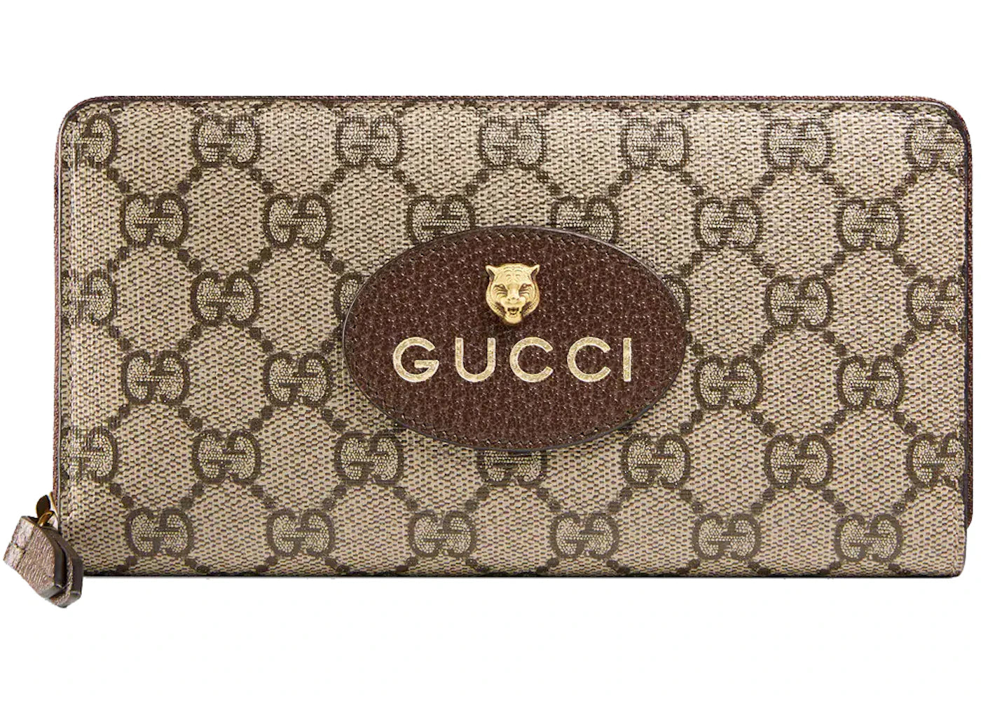 Gucci Neo Vintage GG Supreme Zip Around Wallet Beige/Ebony