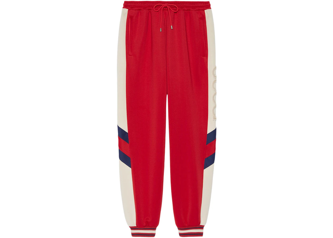 Gucci Neoprene Track Webbed Pant Red/Ivory/Blue/Red