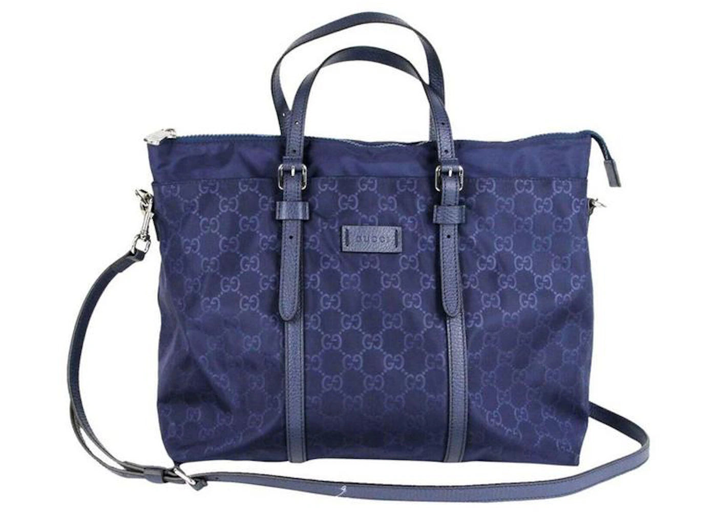 Gucci Nylon Tote GG Blue