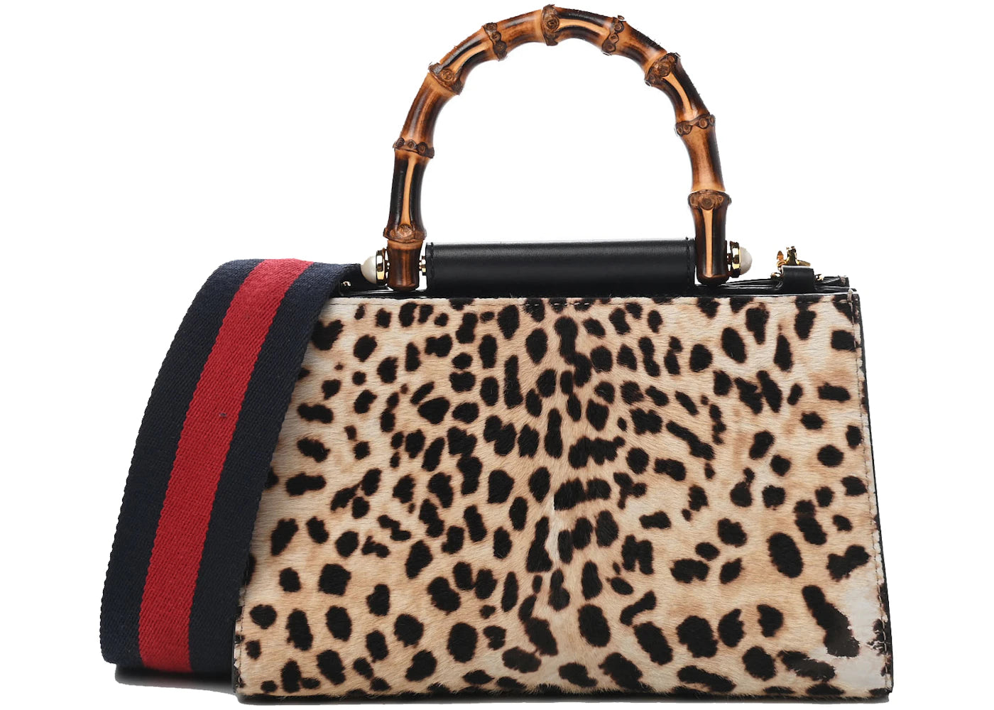 Gucci Nymphaea Top Handle Bag Leopard Multicolor