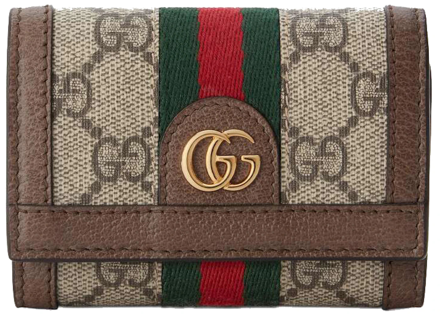 Gucci Ophidia Bi-Fold Wallet (2 Card Slot) Beige/Ebony