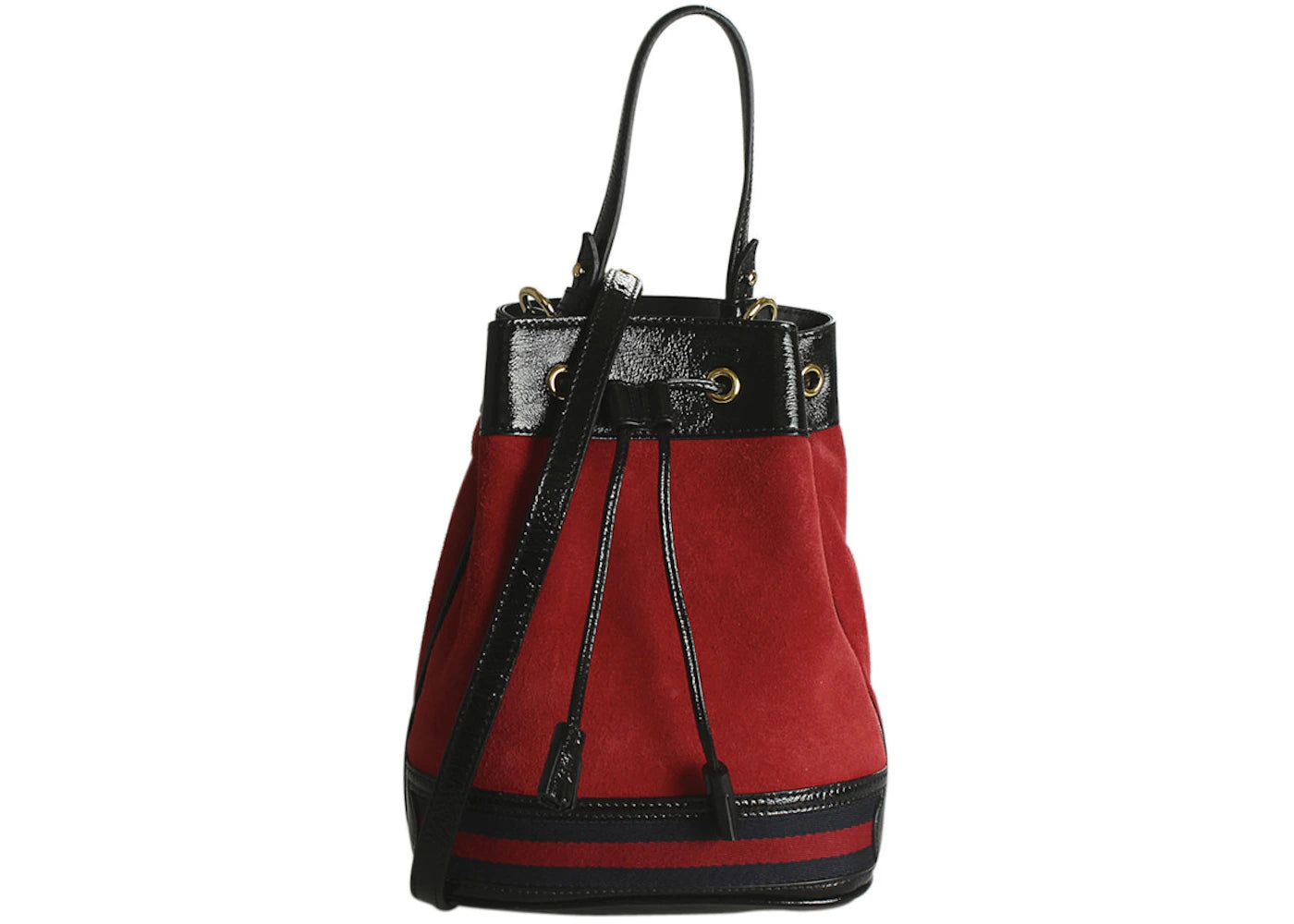 Gucci Ophidia Bucket Bag Small Suede Red