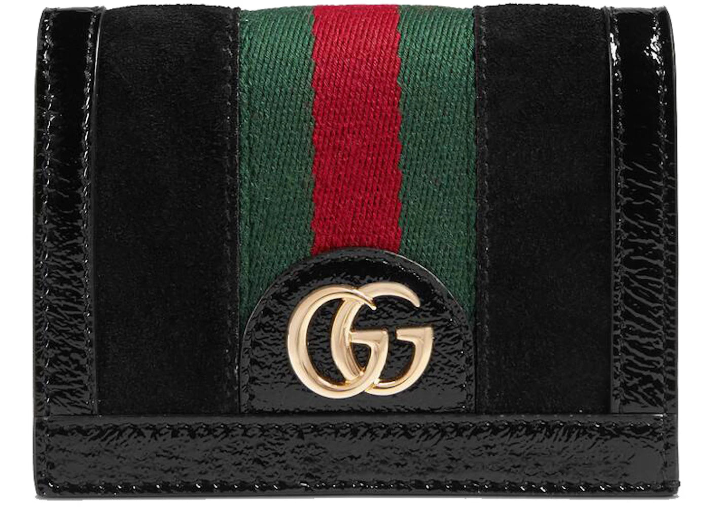 Gucci Ophidia Card Case Suede Black