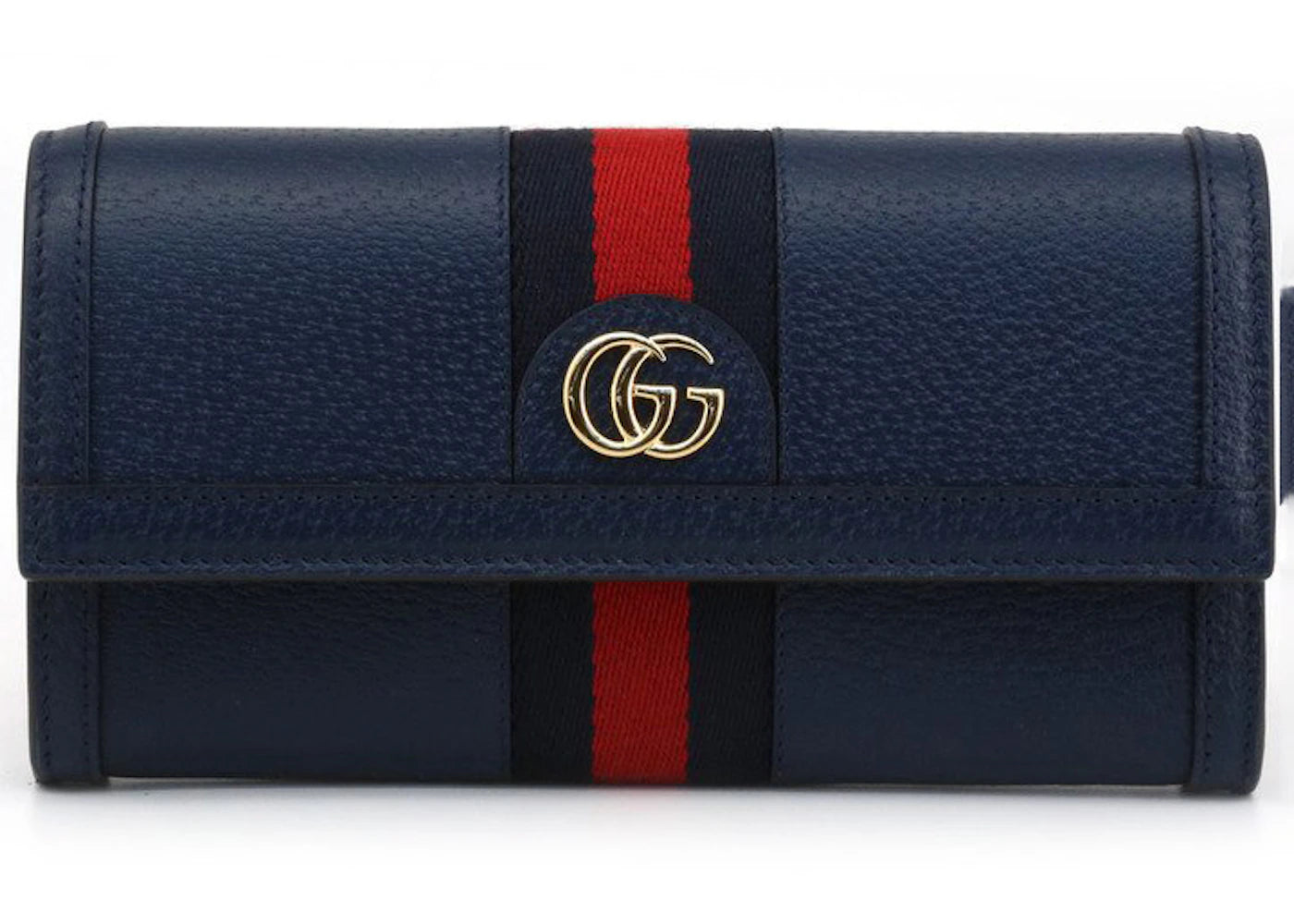 Gucci Ophidia Continental Wallet Navy Blue