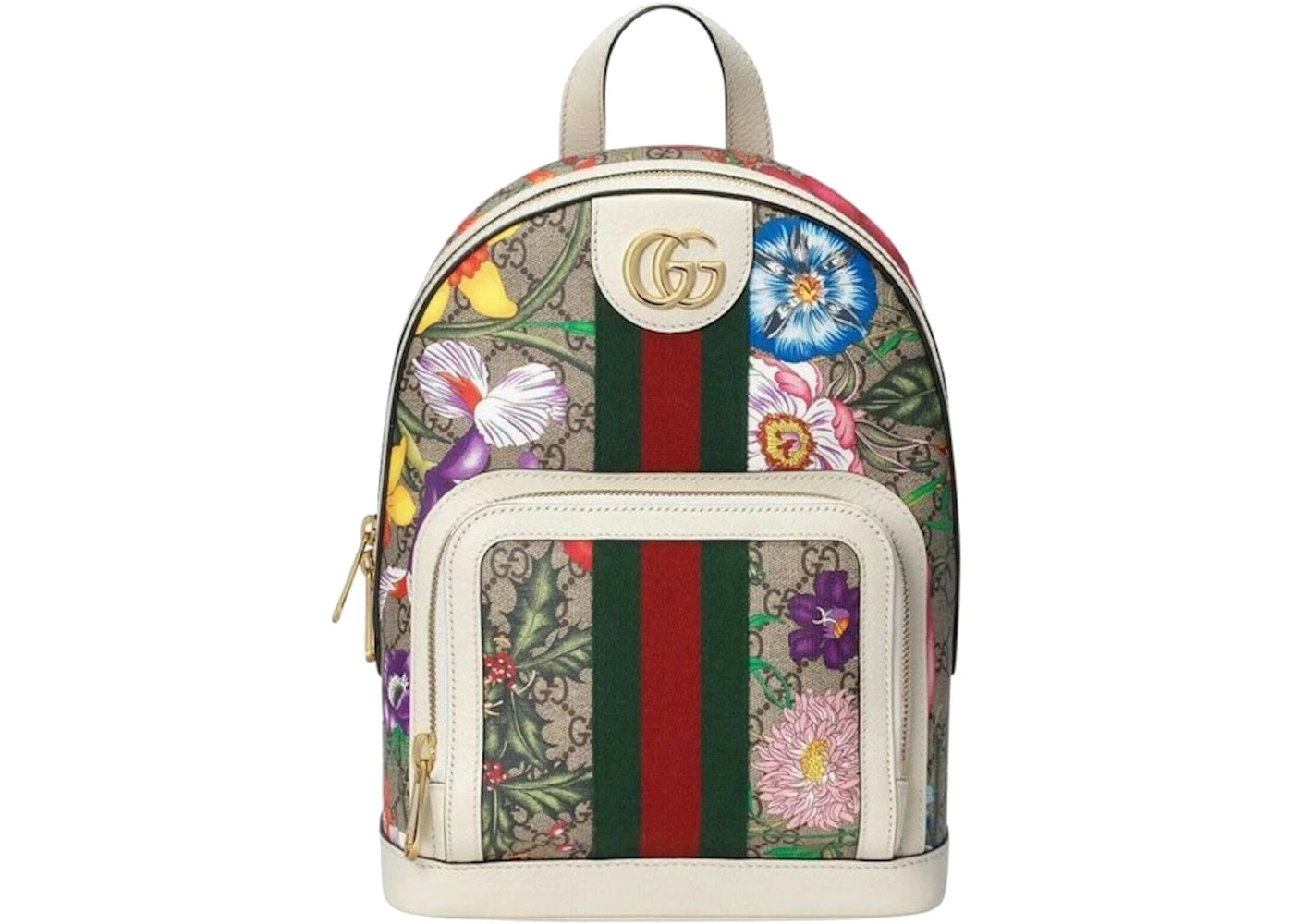 Gucci Ophidia Flora Backpack White