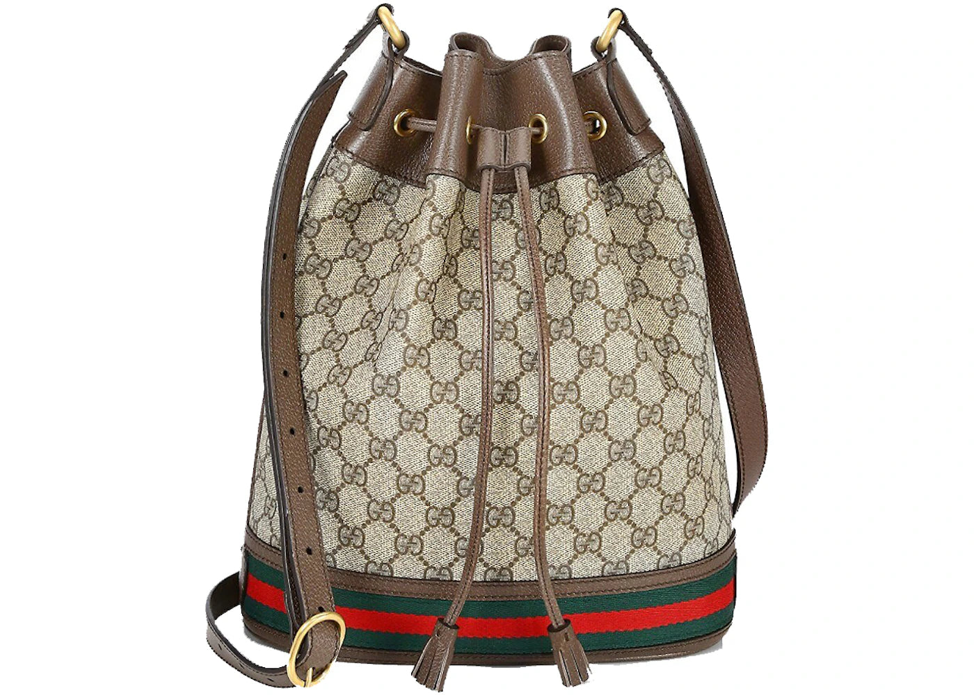 Gucci Ophidia GG Bucket Bag Beige/Ebony