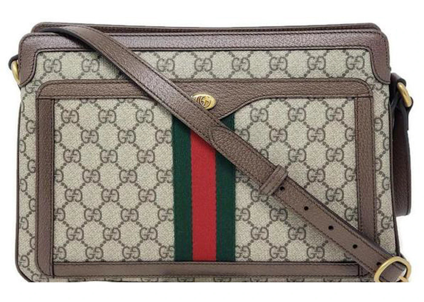 Gucci Ophidia GG Canvas Crossbody Medium Beige/Ebony