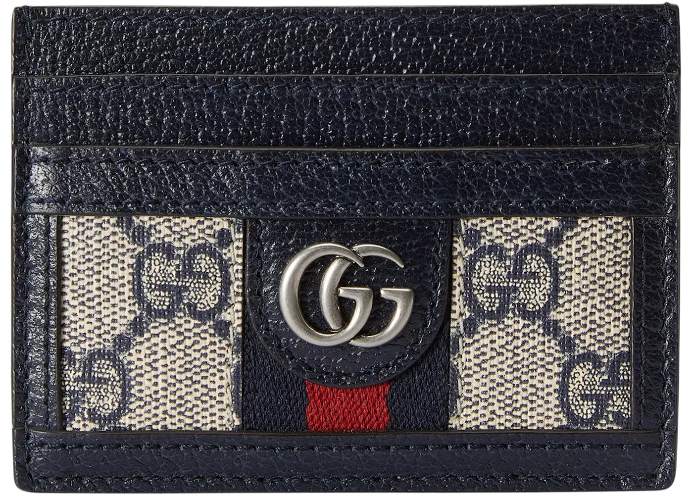 Gucci Ophidia GG Card Case Beige/Blue