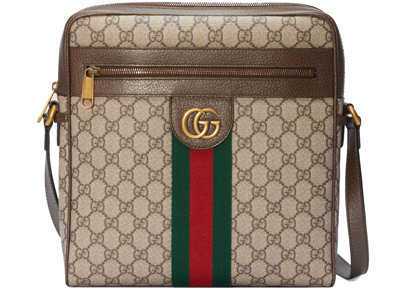 Gucci Ophidia GG Messenger Bag Medium Beige/Ebony