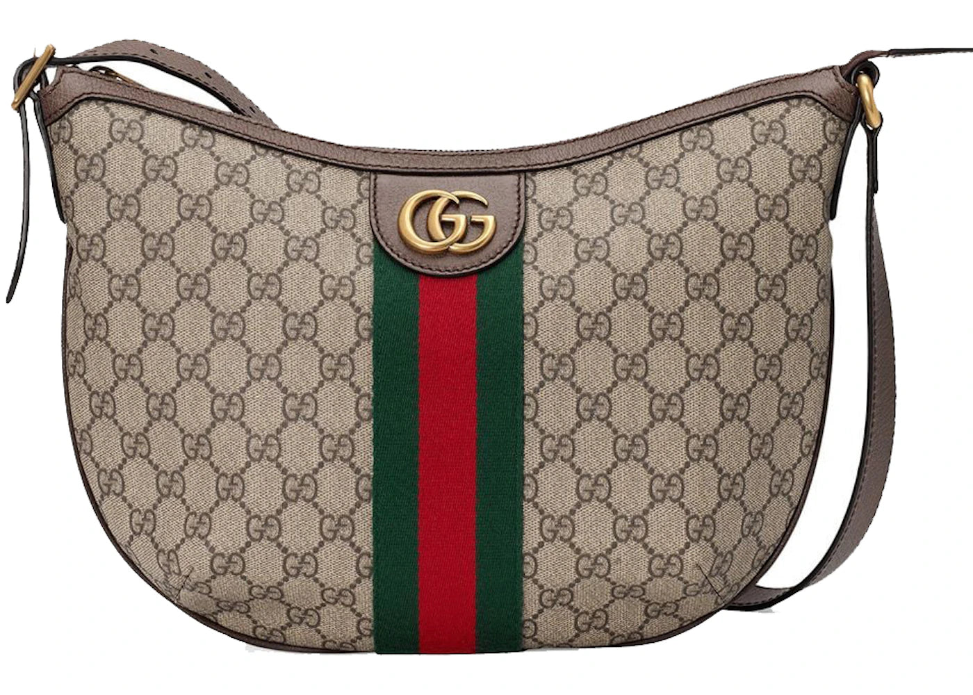 Gucci Ophidia GG Shoulder Bag Small Beige/Ebony