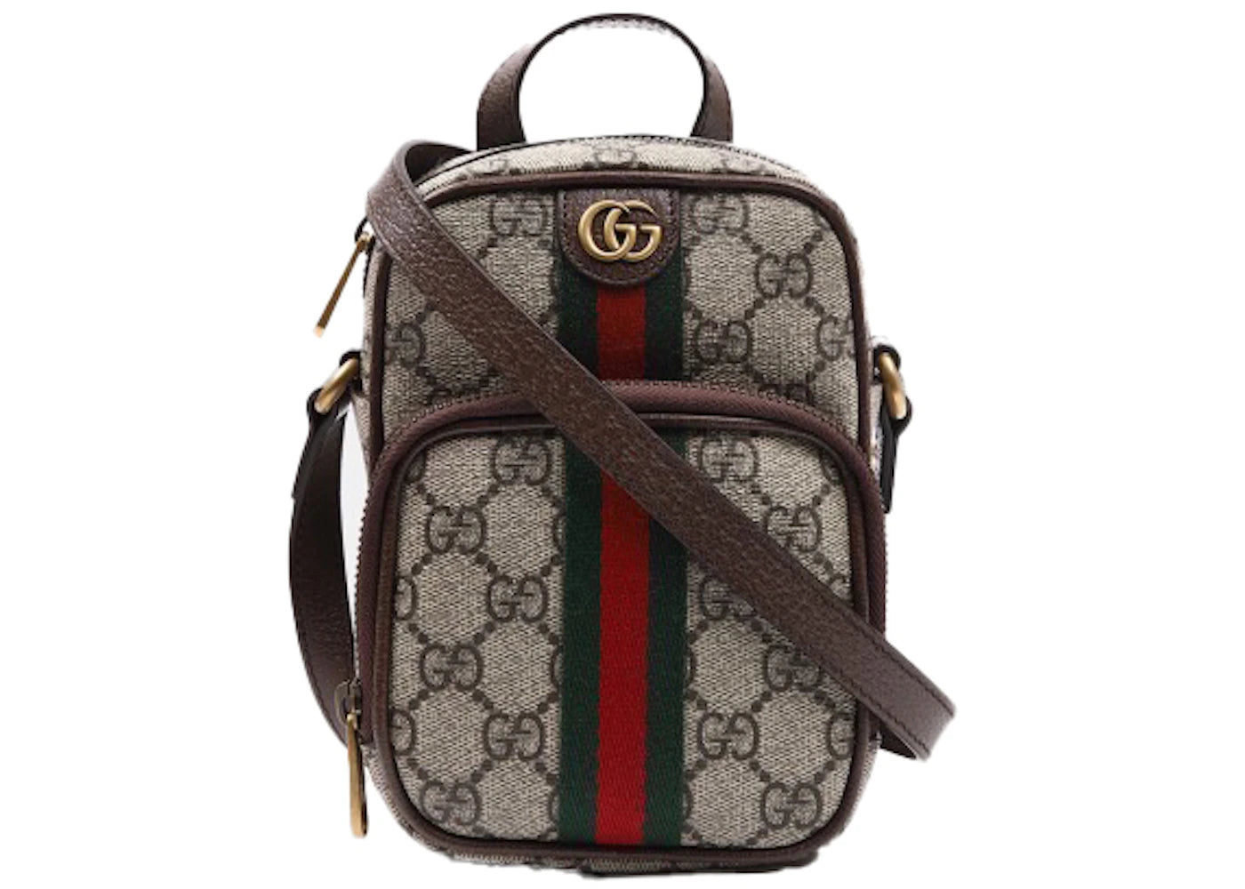 Gucci Ophidia GG Supreme Shoulder Bag Beige Ebony
