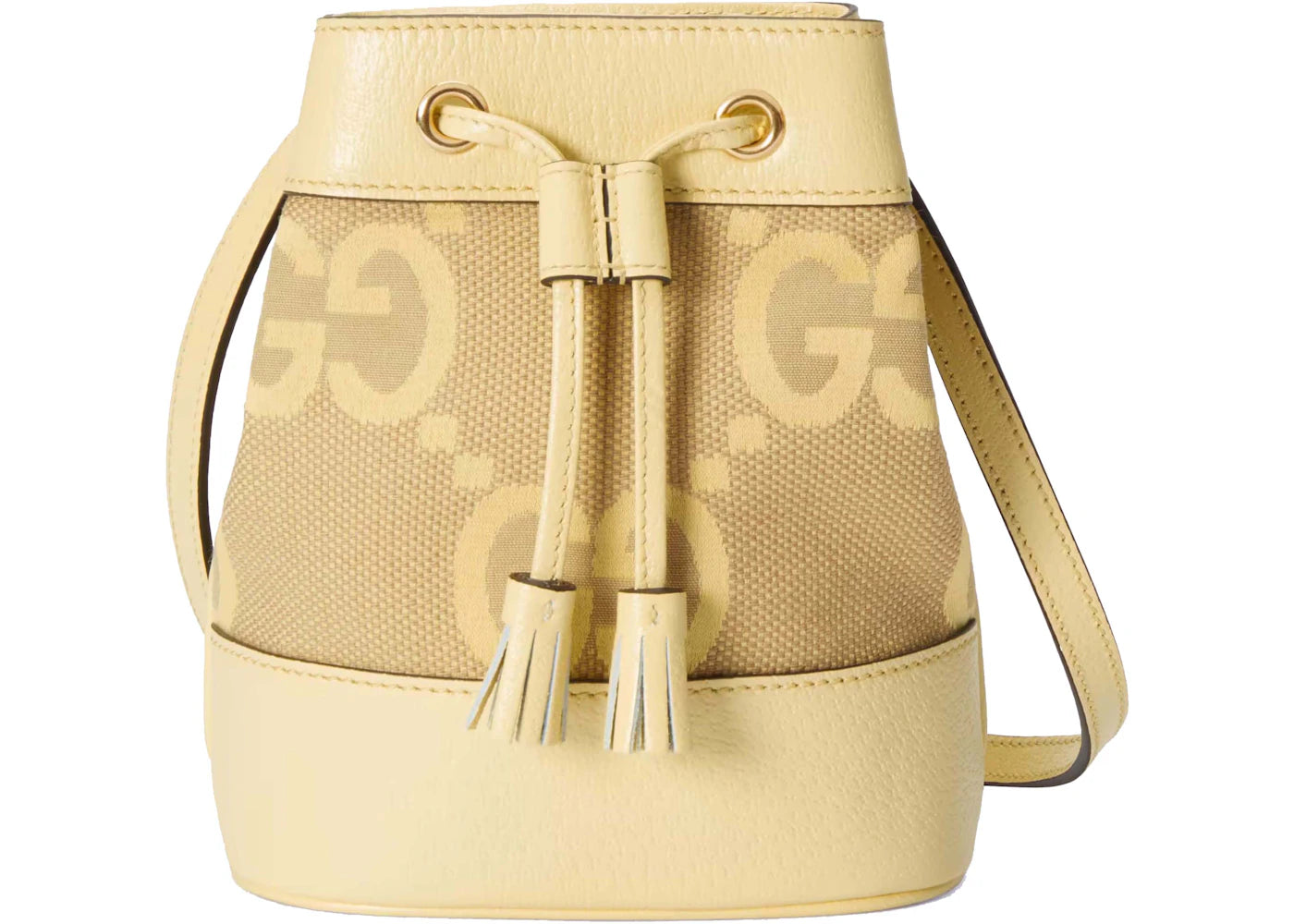 Gucci Ophidia Jumbo GG Mini Bucket Bag Camel/Banana