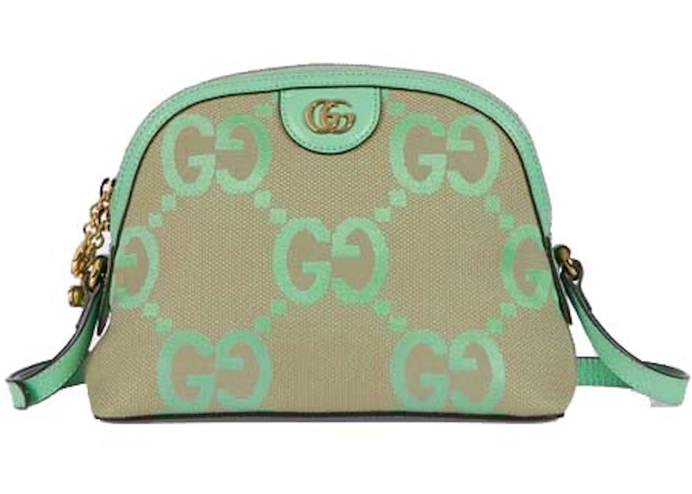 Gucci Ophidia Jumbo GG Small Shoulder Bag Camel/Mint