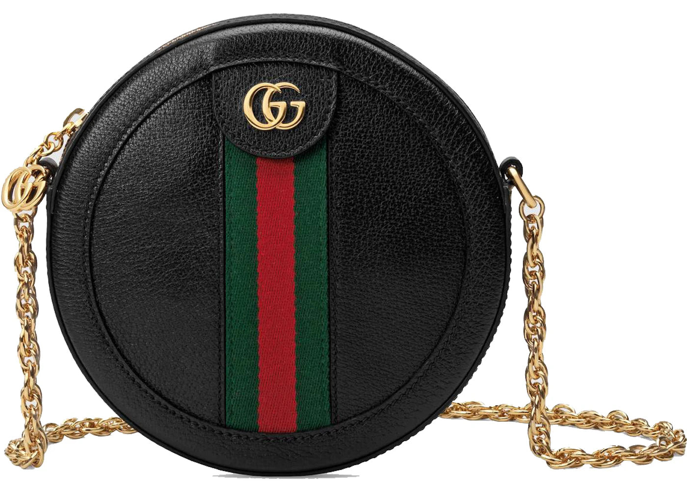 Gucci Ophidia Round Shoulder Bag Mini Black