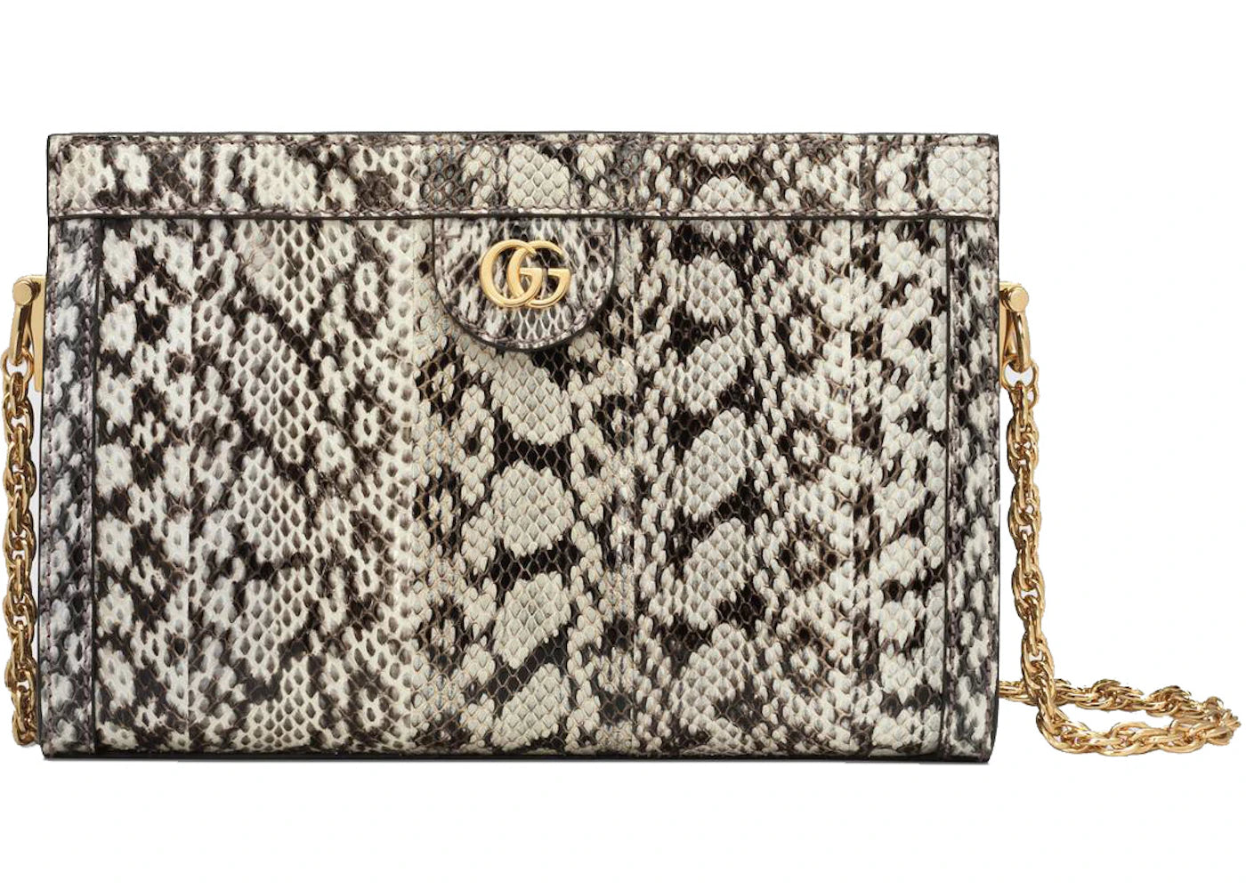 Gucci Ophidia Shoulder Bag Snakeskin Small Natural